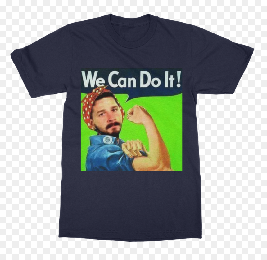 We Can Do It Meme ﻿classic Adult T-shirt - Rosie The Riveter, HD Png Download - rosie the riveter png