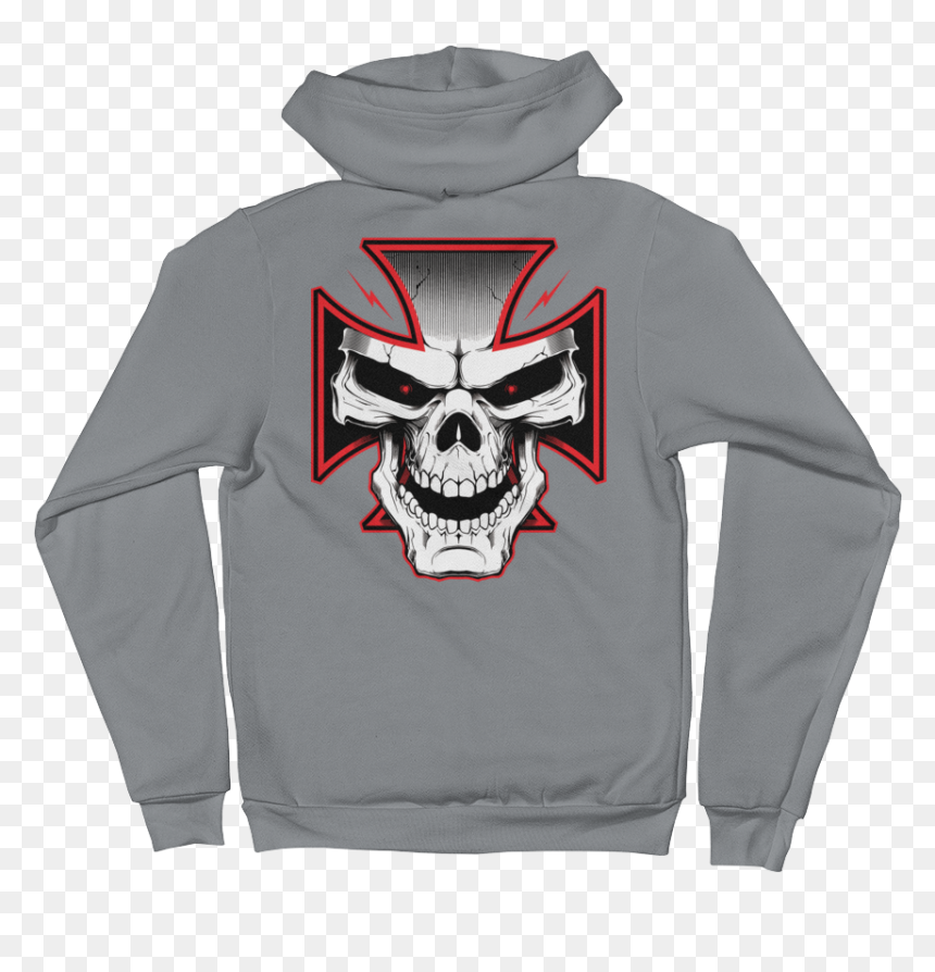 Iron Cross Mens Zip-up Hoodie Sweater - Hoodie, HD Png Download - iron cross png