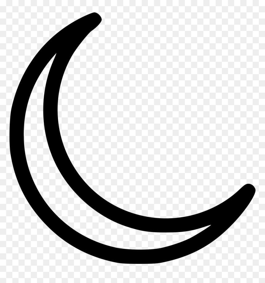 Crescent Moon Waning Night, HD Png Download - crescent png