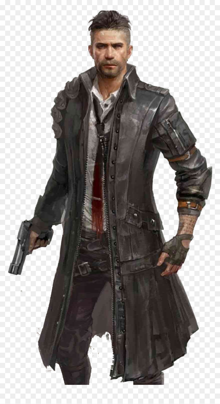Playerunknown"s Battlegrounds Png Free Pic - Pubg Black Trench Coat, Transparent Png - player unknown battlegrounds png