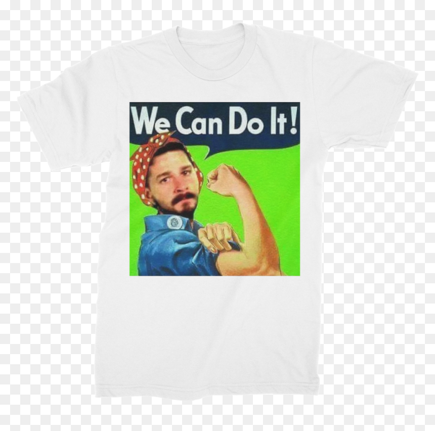 We Can Do It Meme ﻿premium Jersey Men"s T-shirt - American Can Do Spirit, HD Png Download - rosie the riveter png