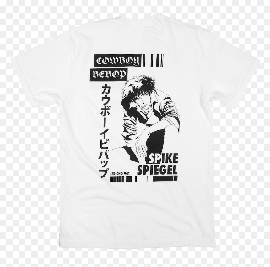 Cowboy Bebop Spike White Tee - Cute Kid Shirts, HD Png Download - cowboy bebop png