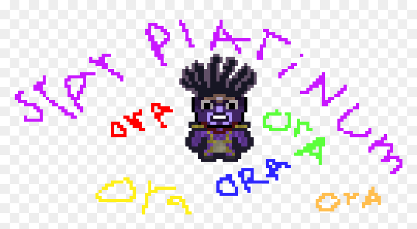 Pixel Art , Png Download - Star Platinum The Binding Of Isaac, Transparent Png - star platinum png