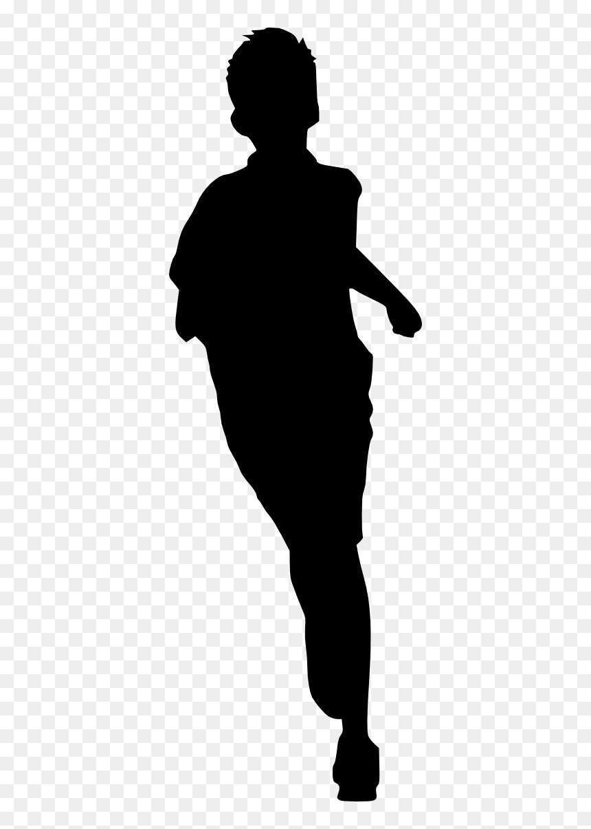 Silhouette Of Kid Transparent, HD Png Download - children silhouette png