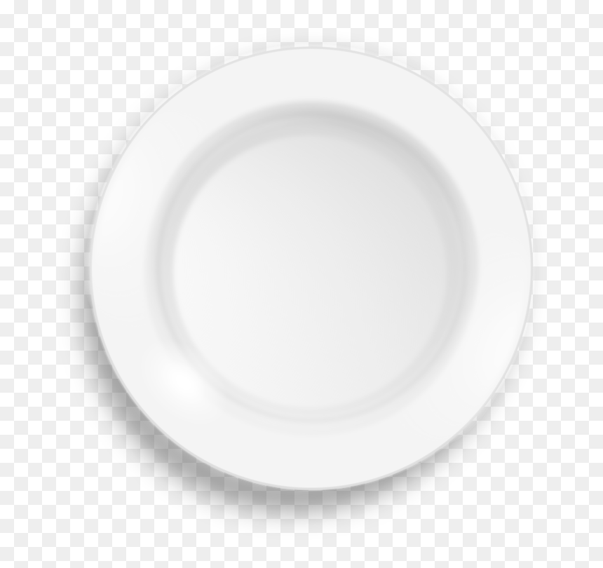 Clipart - White Plate - Plate Top View Png, Transparent Png - white plate png