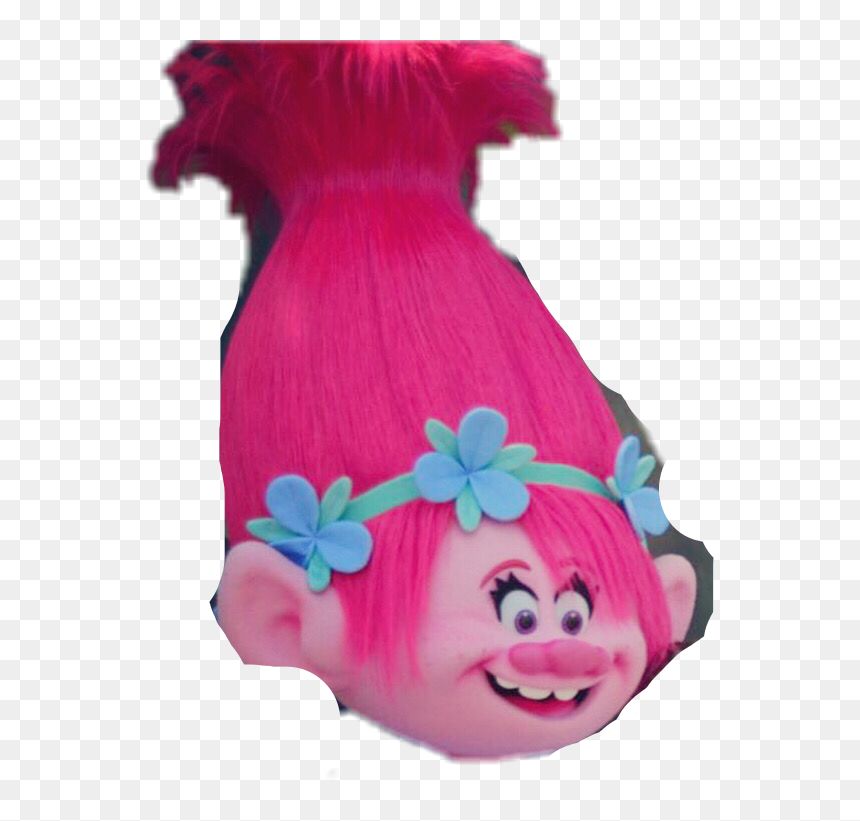 #poppy #pop #troll #hair #cabelo #trolls #flor #pink - Trolls, HD Png Download - poppy troll png