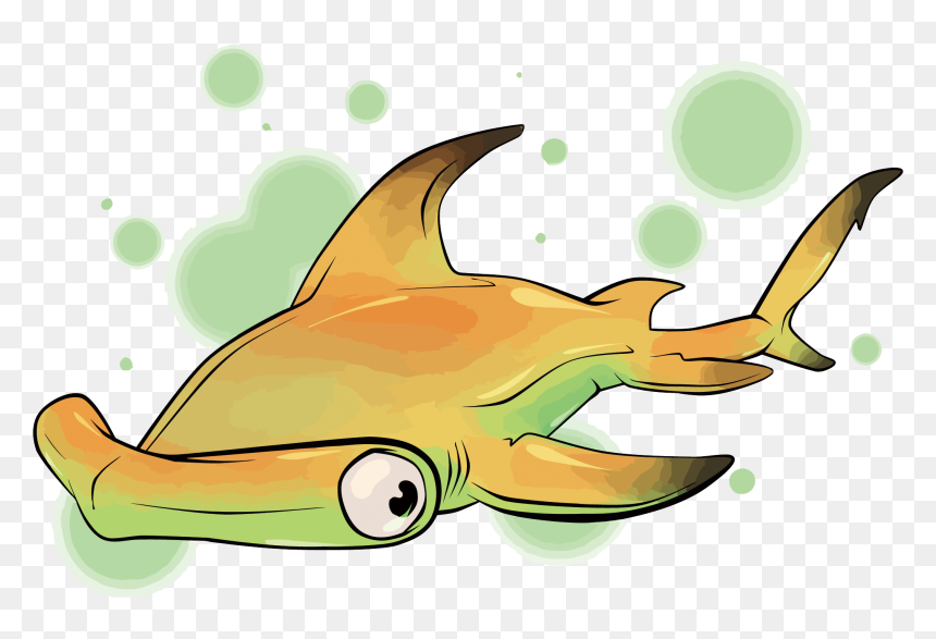 Hammerhead Clipart Ocean Fish , Png Download - Clip Art, Transparent Png - ocean fish png