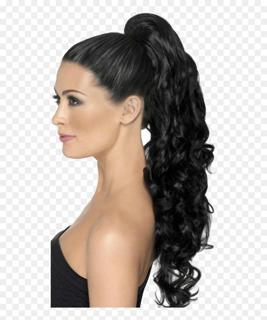 Peinado Cola De Caballo Con Chinos, HD Png Download - ponytail png