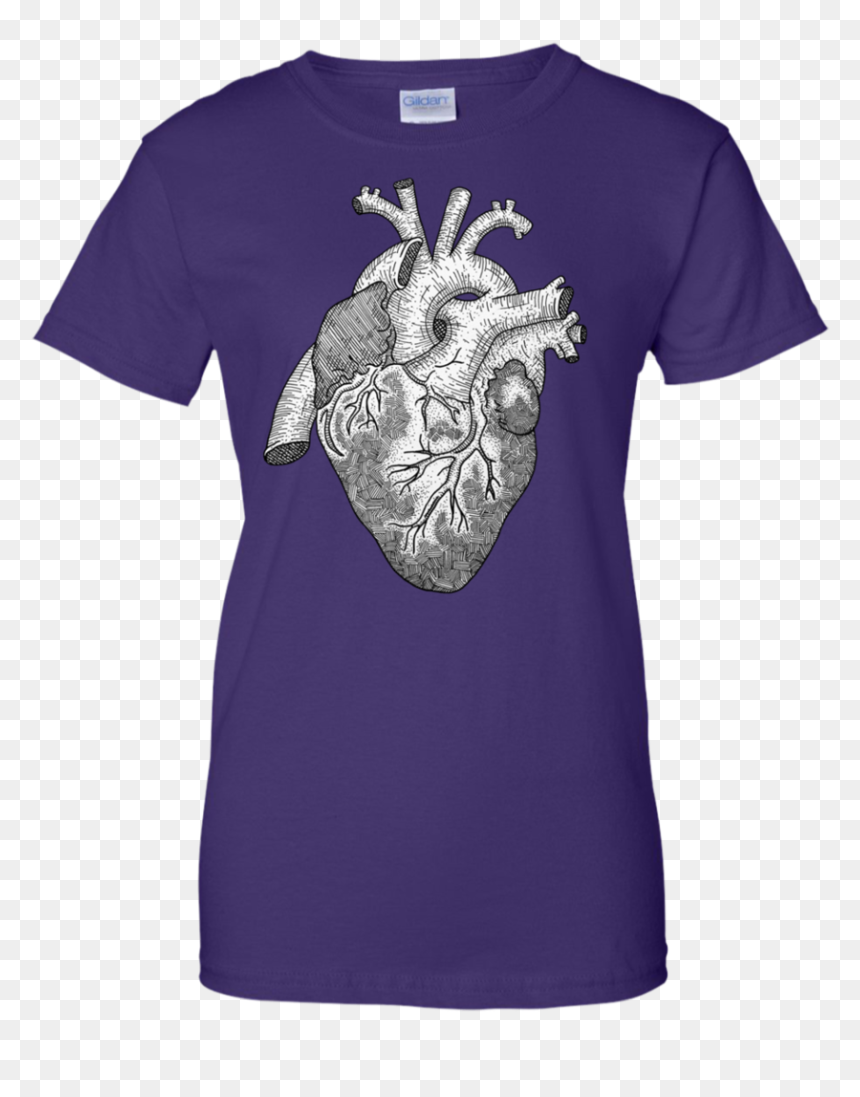 Anatomical Heart Ink Illustration T Shirt & Hoodie - T-shirt, HD Png Download - anatomical heart png