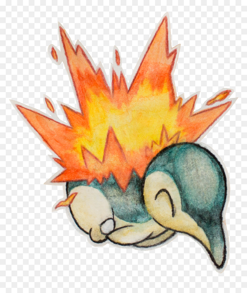 Cyndaquil Background Images & Pictures - Cartoon, HD Png Download - cyndaquil png