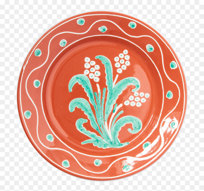 Green And White Harvest Dinner Plate , Png Download - Circle, Transparent Png - white plate png