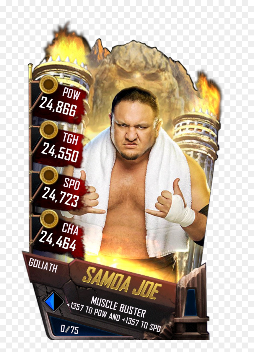Samoajoe S4 20 Goliath - Wwe Supercard Finn Balor, HD Png Download - samoa joe png