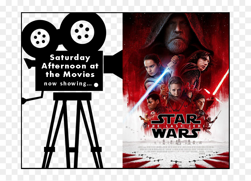 Saturday Afternoon At The Movies Logo Featuring The - Movie Camera Clipart, HD Png Download - jedi png