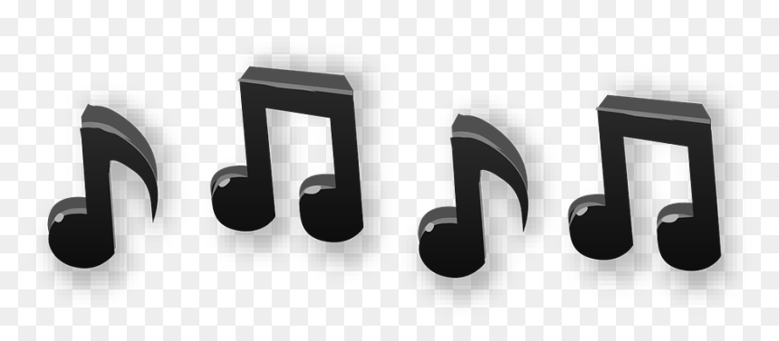 Number, HD Png Download - white music notes png
