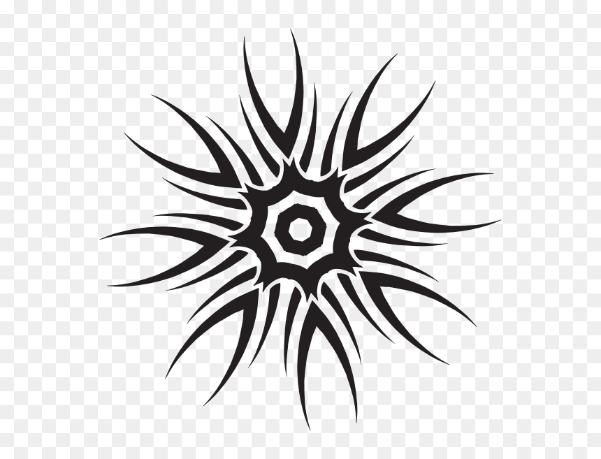 Tribal Star Silhouette - Svg Tribal Shape, HD Png Download - star silhouette png