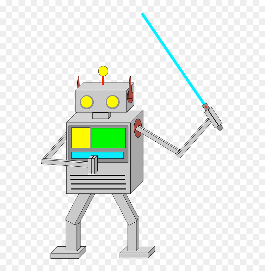 Robot Jedi 2015082521 Clipart - Cartoon, HD Png Download - jedi png