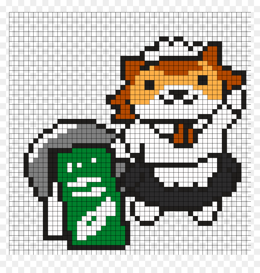 Sassy Fran Neko Atsume Perler Bead Pattern, HD Png Download - neko atsume png
