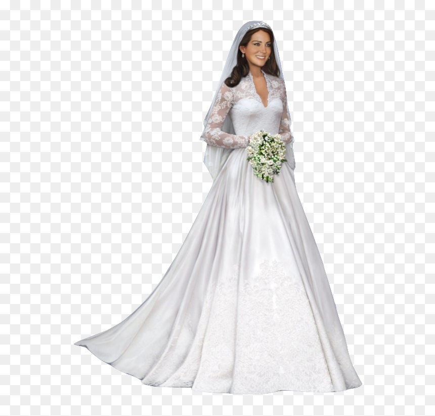 Background Bride Transparent - Kate Middleton Art Wedding, HD Png Download - bride png