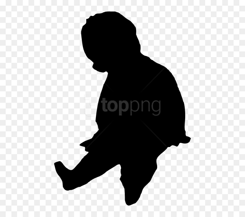 Baby Silhouette Png - Portable Network Graphics, Transparent Png - children silhouette png