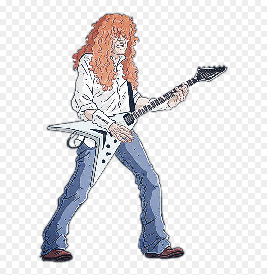 #davemustaine #guitarmaster #redhead #guitarist #megadeth - Cartoon Dave Mustaine Png, Transparent Png - megadeth logo png