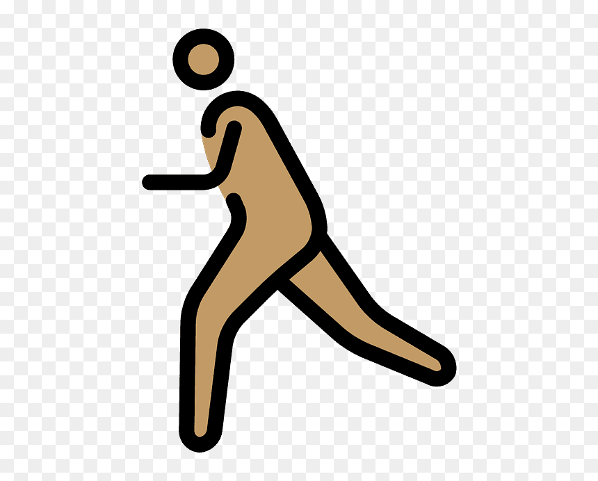 Person Running Emoji Clipart - Human Skin Color, HD Png Download - basketball emoji png