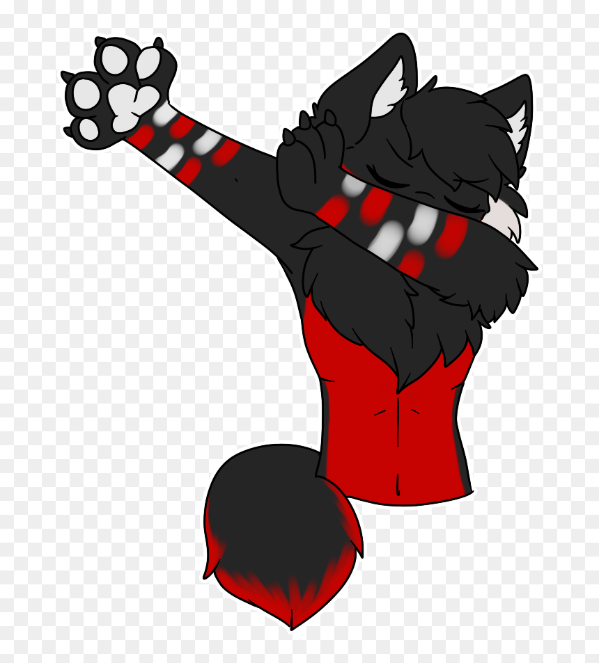 [comission/stickers] Dabbing Inumi - Furry Dab Telegram Sticker, HD Png Download - dabbing png