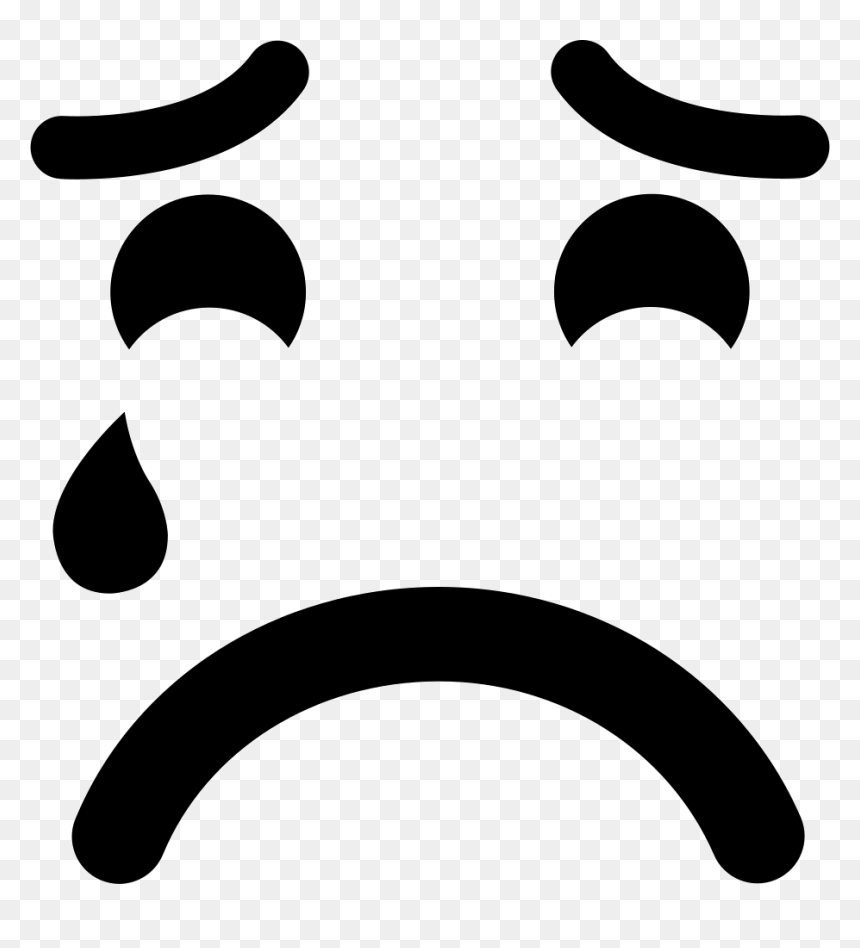 Sad Suffering Crying Emoticon Face Comments - Museu Oscar Niemeyer, HD Png Download - crying face png