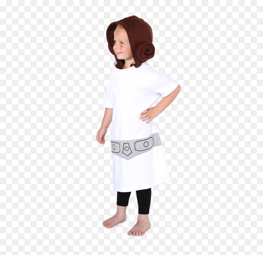 Princess Leia Girls Tunic - Girl, HD Png Download - princess leia png