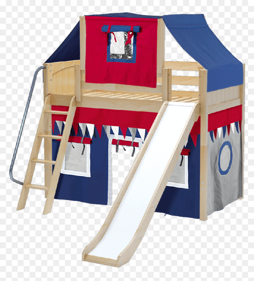 Bunk Bed, HD Png Download - red curtains png