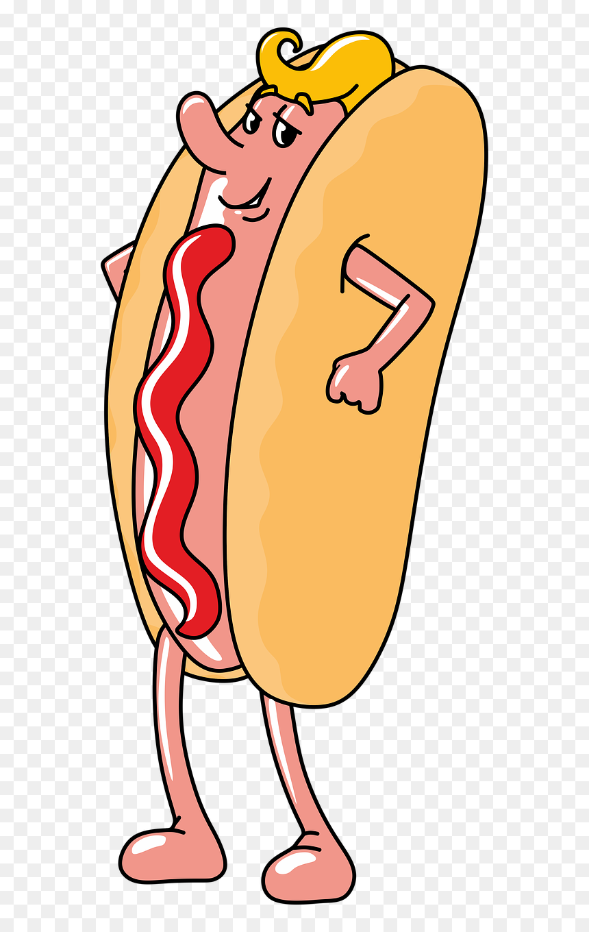 Søte Tegninger Av Mat, HD Png Download - hot dogs png