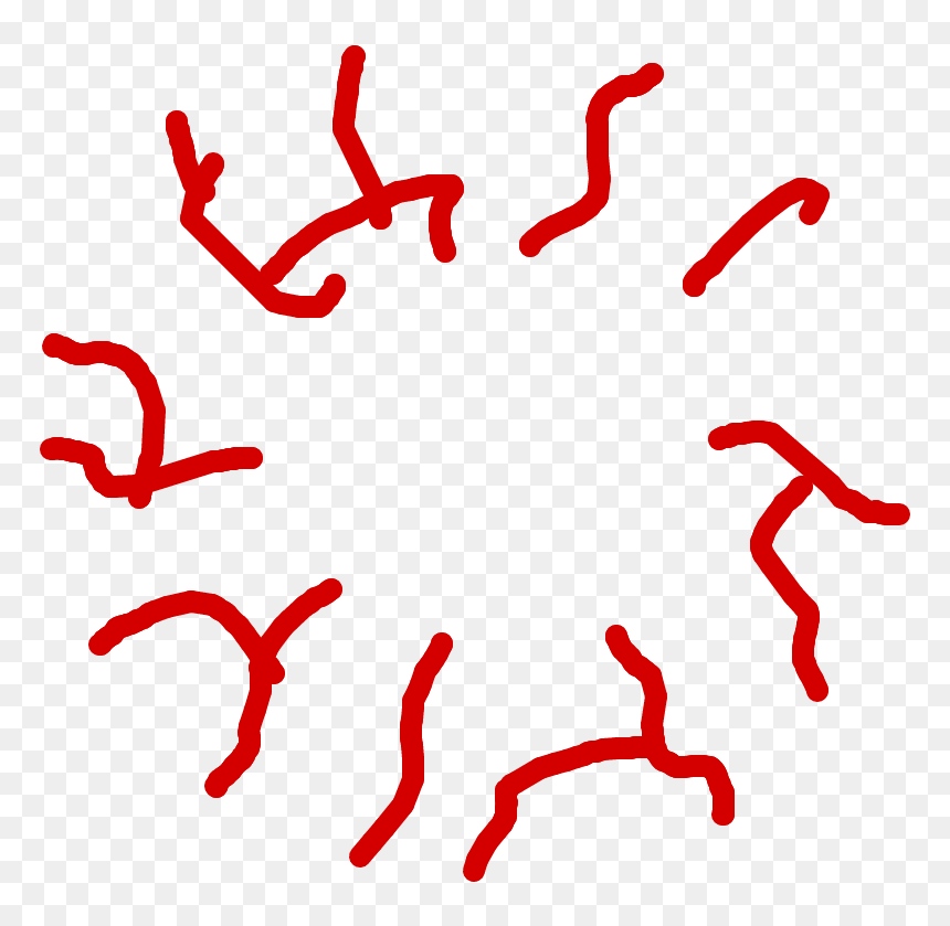 Orange, HD Png Download - red lines png