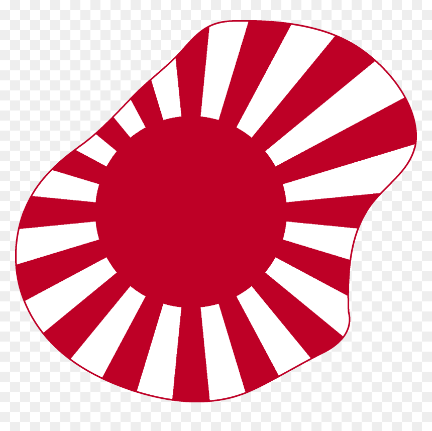 Flag Map Of Nauru (1942 - 1945 Japanese Flag, HD Png Download - japanese png