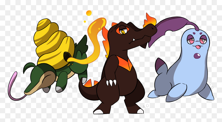 Cyndaquil Chikorita Totodile, HD Png Download - cyndaquil png