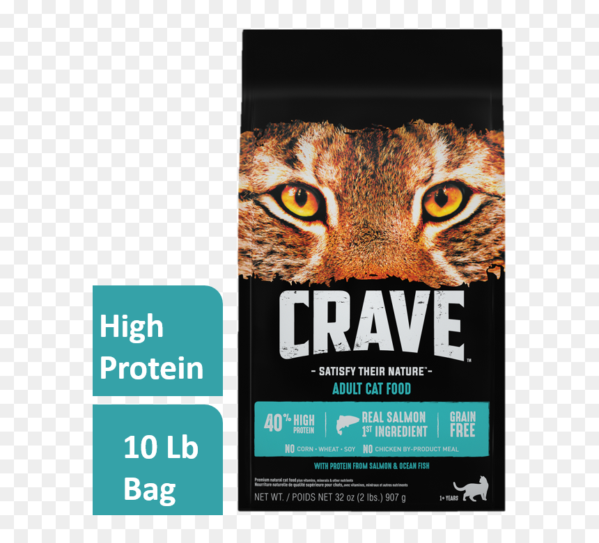 Crave Grain-free With Protein From Salmon & Ocean Fish - Crave Dry Cat Food, HD Png Download - ocean fish png