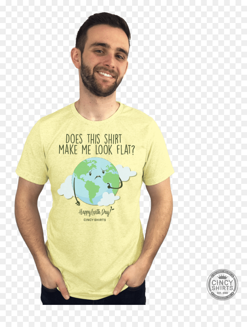Does This Shirt Make Me Look Flat - Manatee, HD Png Download - flat earth png