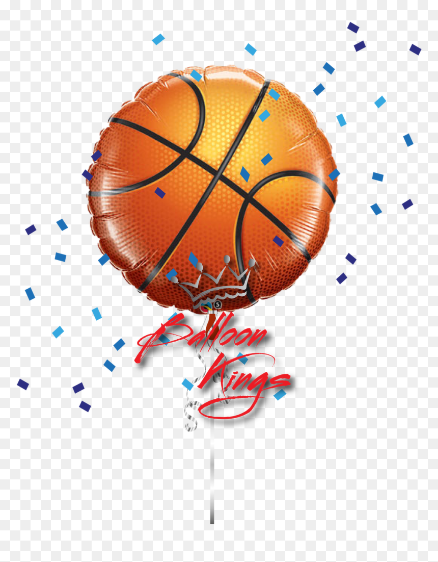 Large Basketball - Basketball Balloon, HD Png Download - basketball emoji png