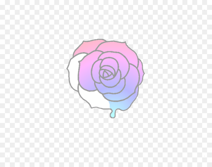 #ftestickers #rose #flowers #floral #pastel #png #purple - Pastel Flowers Transparent Purple, Png Download - purple roses png