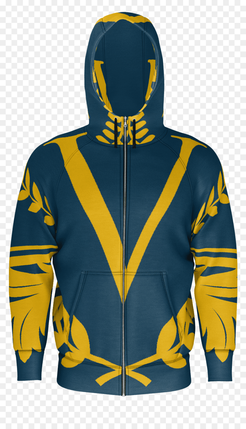 Gold Shield Navy Sweatshirt - Hoodie, HD Png Download - gold shield png