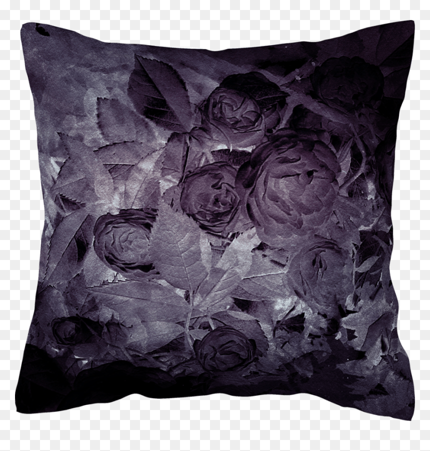 Transparent Watercolor Roses Png - Cushion, Png Download - purple roses png