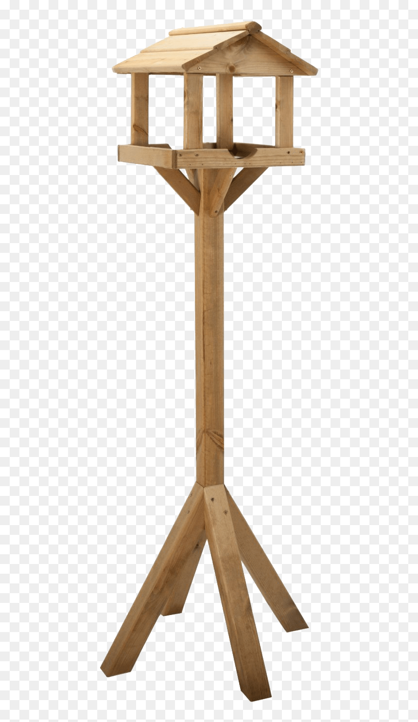 Wooden Bird Table Transparent Image - Standing Bird Feeder Png, Png Download - wood background png