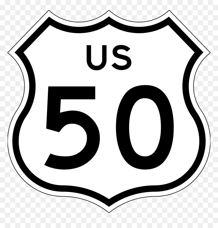 Highway 50 Crash Kills Two In Clay County - Us Route 50 Sign, HD Png Download - highway sign png