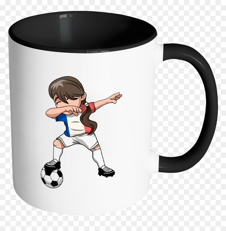 French Dabbing Soccer Girl - Mug, HD Png Download - dabbing png