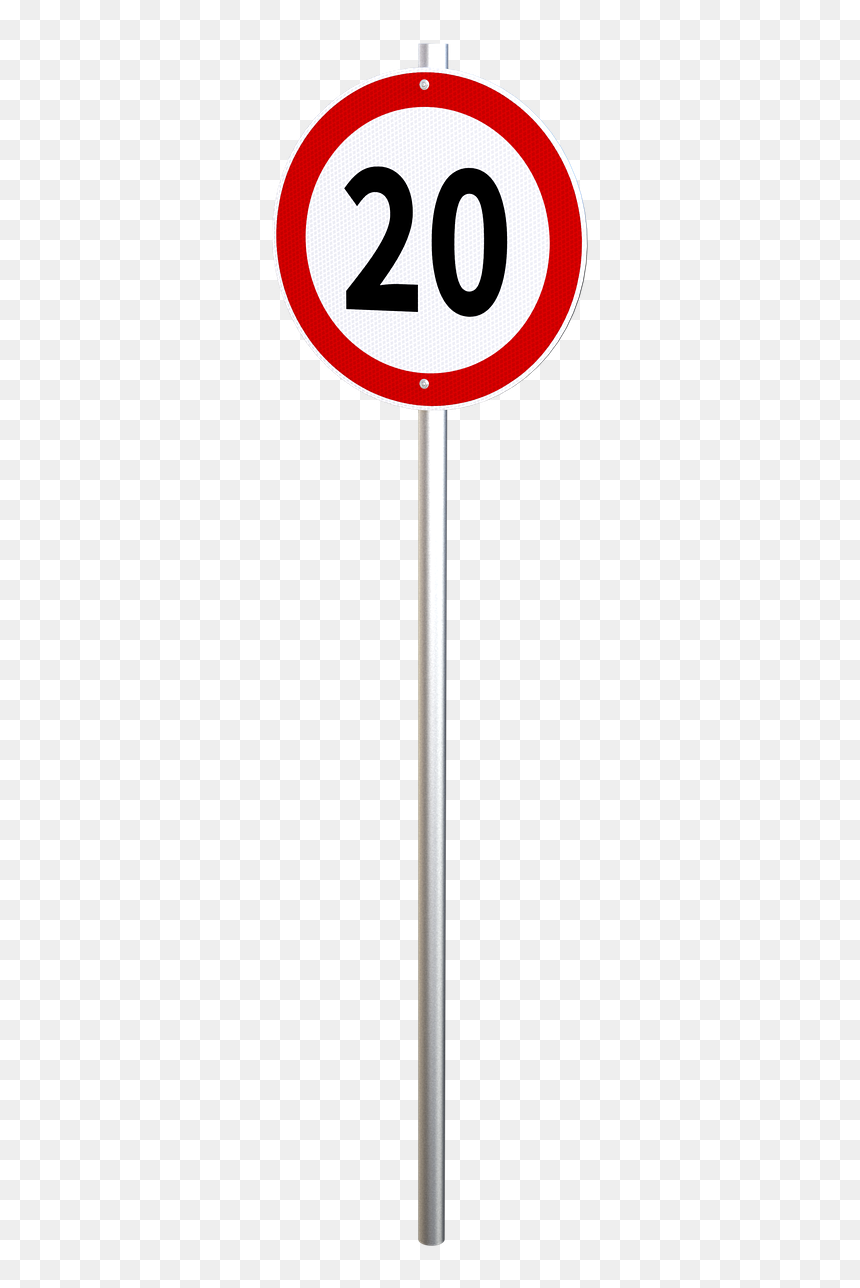 Señal De Limite De Velocidad Png, Transparent Png - highway sign png