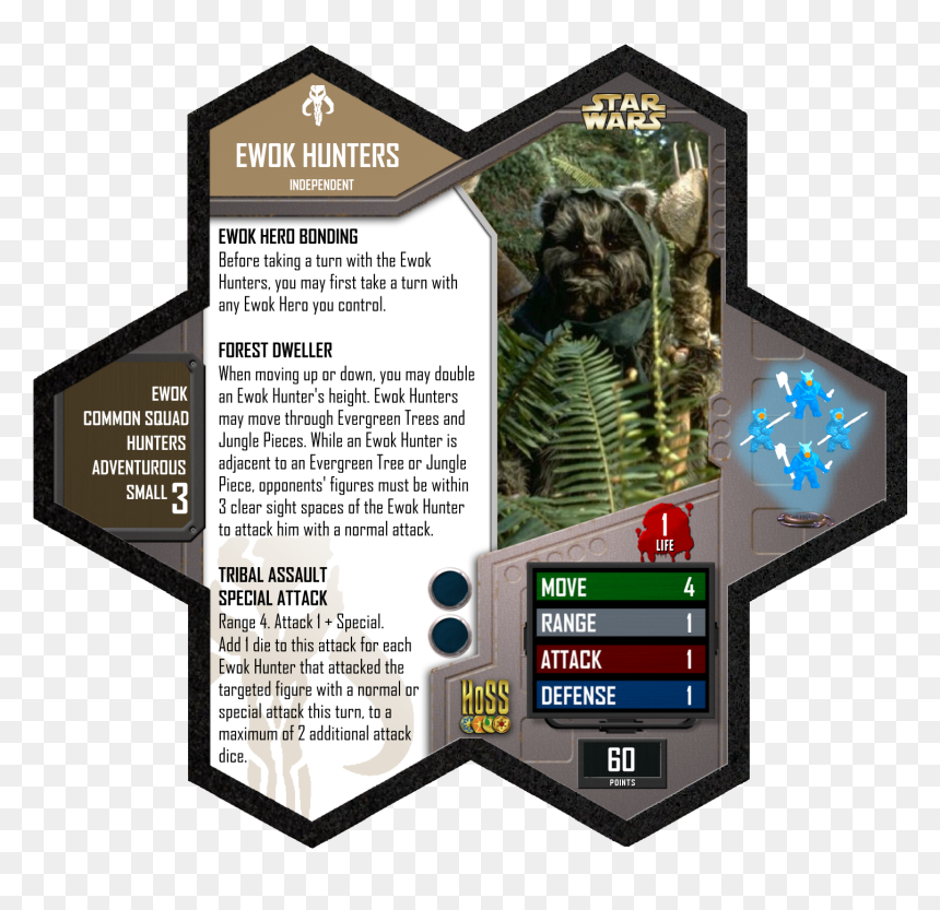 Star Wars Heroscape Cards, HD Png Download - ewok png