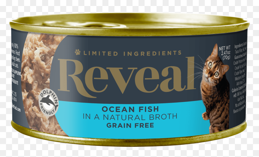 Reveal Chicken With Cheese Wet Cat Food 2.47 Oz, HD Png Download - ocean fish png