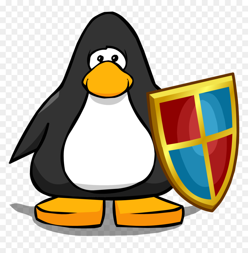 Club Penguin Rewritten Wiki - Club Penguin Tour Guide Hat, HD Png Download - gold shield png