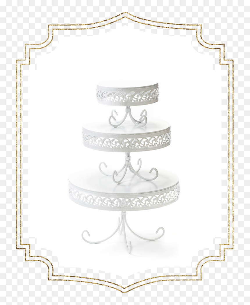Shop-preview White Loppy Band Cake Plate, HD Png Download - white plate png