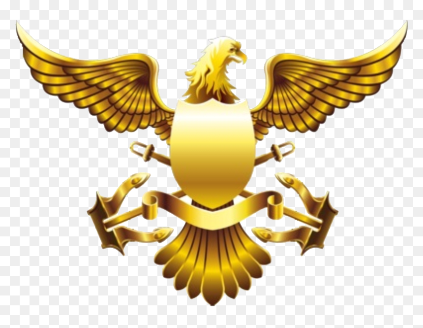 Image Freeuse Stock Golden American Falcon Transprent - Gold Eagle Logo Png, Transparent Png - gold shield png