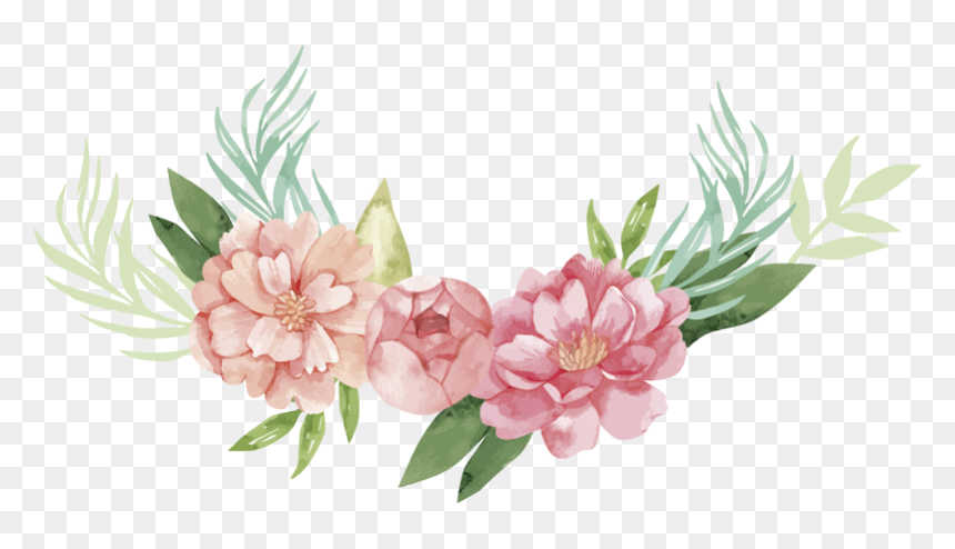 Ozdoby Png Kwiaty, Transparent Png - peonies png