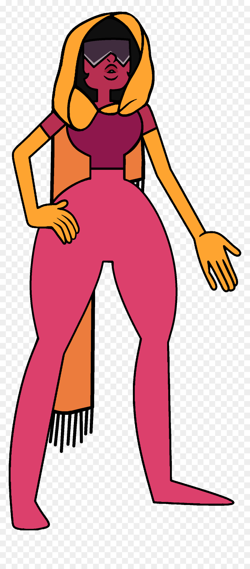 Transparent Garnet Clipart - Steven Universe Concept Garnet, HD Png Download - steven universe garnet png